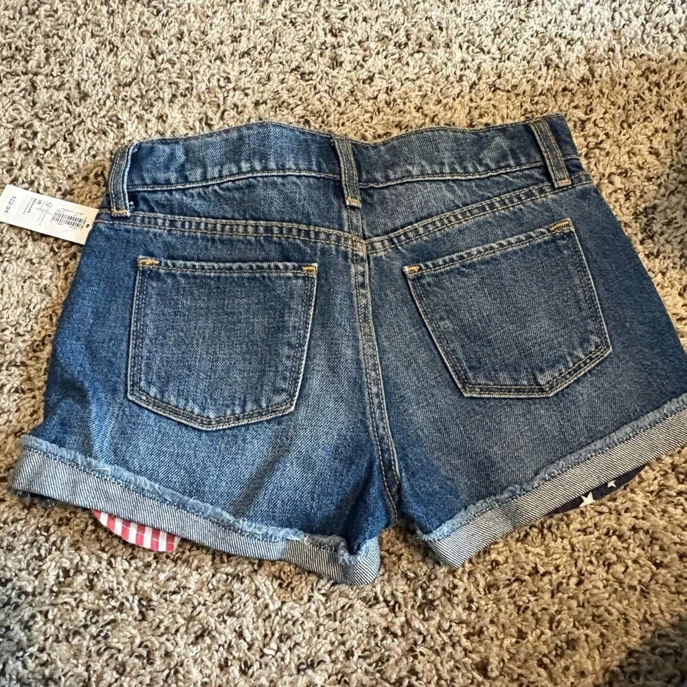 Old Navy Girls Dark Blue Jean Shorts - Picture 7 of 8